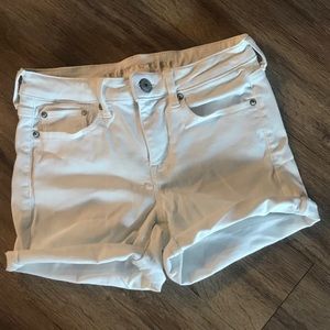 White high waisted Denim Shorts